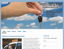 Tablet Screenshot of carolinadrivingschool.com